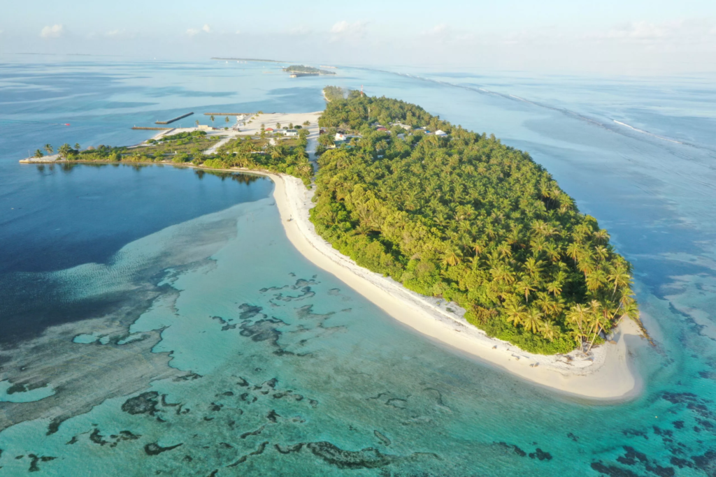 Isla de Dhidhdhoo en Maldivas